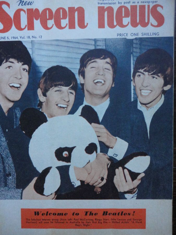NEW SCREEN NEWS magazine side cover  Vol 18 # 12 5 June 1964