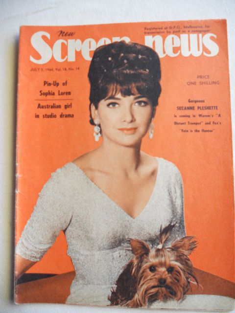 NEW SCREEN NEWS magazine side cover  Vol 18 # 14 3 July 1964
