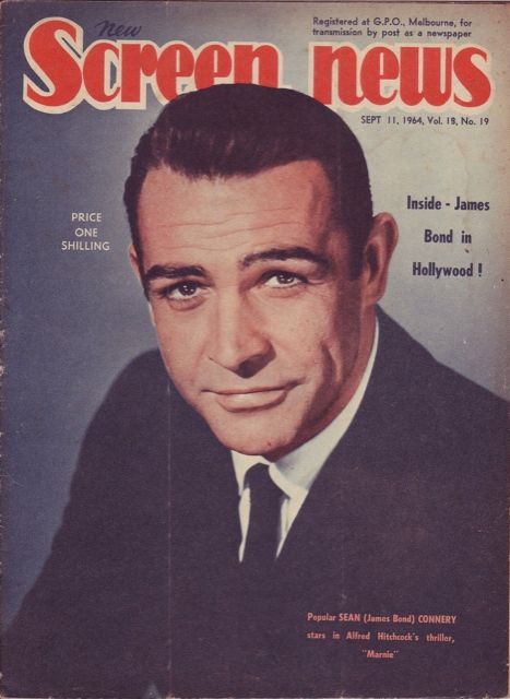 NEW SCREEN NEWS magazine side cover  Vol 18 # 19 11 September 1964