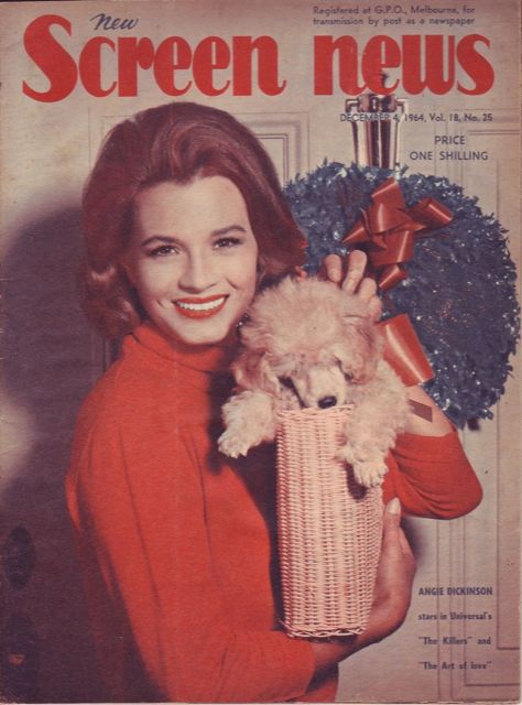 NEW SCREEN NEWS magazine side cover  Vol 18 # 25 4 December 1964