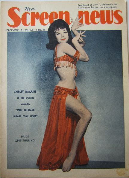 NEW SCREEN NEWS magazine side cover  Vol 18 # 26 18 December 1964