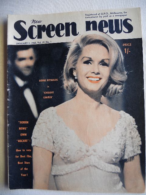 NEW SCREEN NEWS magazine side cover  Vol 19 # 1 1 January 1965