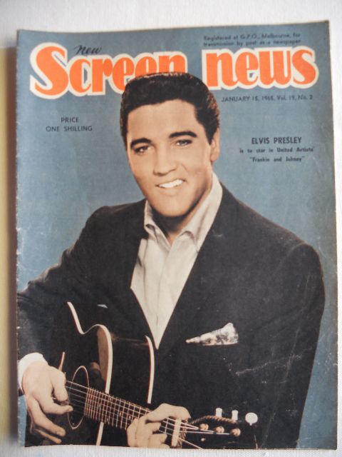NEW SCREEN NEWS magazine side cover  Vol 19 # 2 15 January 1965
