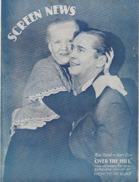 NEW SCREEN NEWS magazine side cover   1932