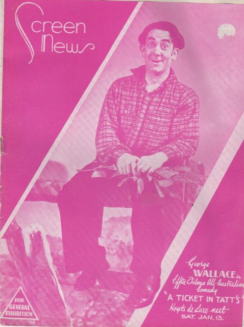 NEW SCREEN NEWS magazine side cover 6 January 1934
