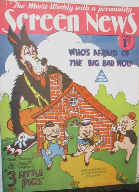 NEW SCREEN NEWS magazine side cover 25 June 1934