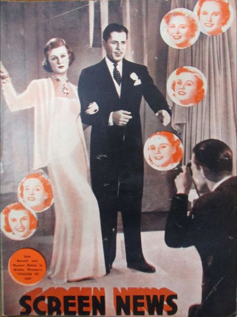 NEW SCREEN NEWS magazine side cover 7 May 1938