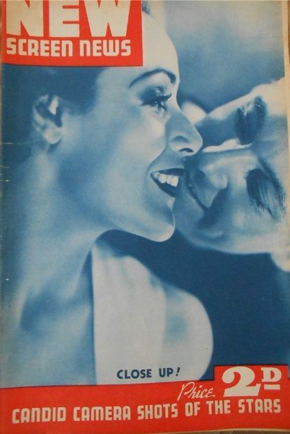 NEW SCREEN NEWS magazine side cover 16 July 1938