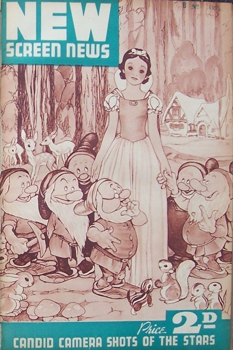 NEW SCREEN NEWS magazine side cover 27 August 1938