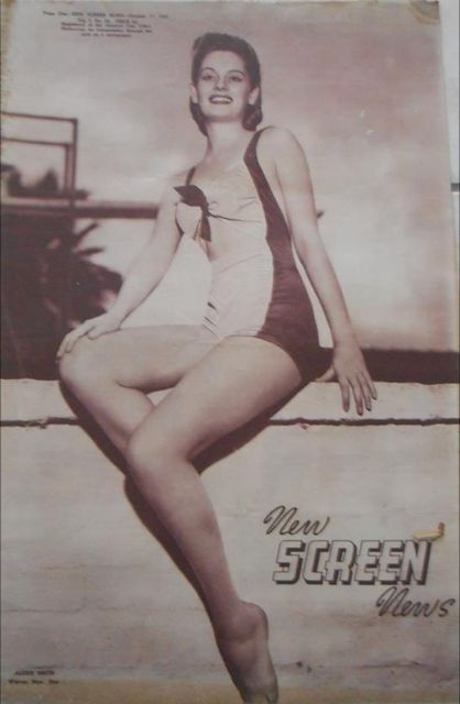 NEW SCREEN NEWS magazine side cover  Vol 5 No 20 17 October 1942