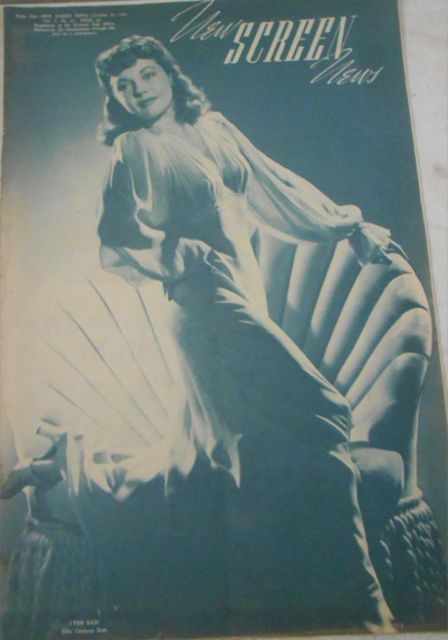 NEW SCREEN NEWS magazine side cover  Vol 5 No 21 24 October 1942