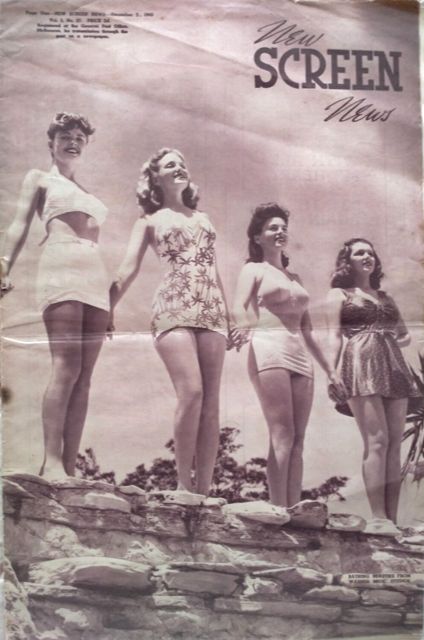 NEW SCREEN NEWS magazine side cover  Vol 5 # 27 5 December 1942