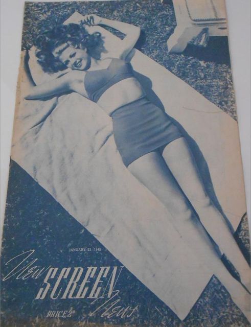 NEW SCREEN NEWS magazine side cover 23 January 1943