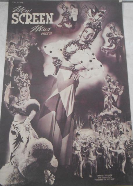 NEW SCREEN NEWS magazine side cover 15 May 1943