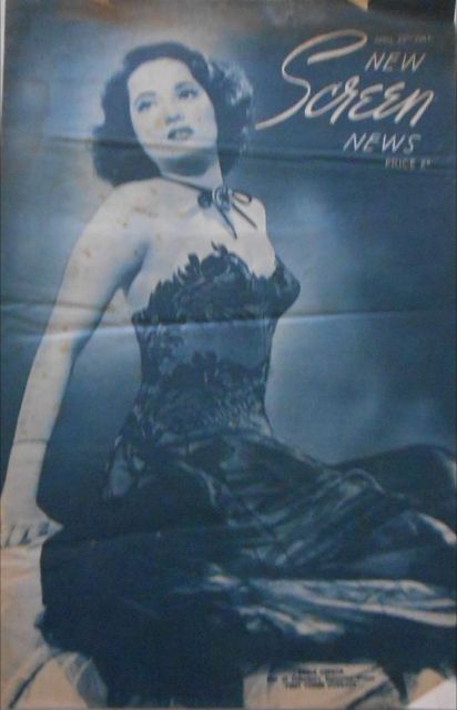 NEW SCREEN NEWS magazine side cover 29 April 1944