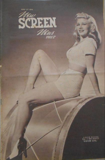 NEW SCREEN NEWS magazine side cover 27 May 1944