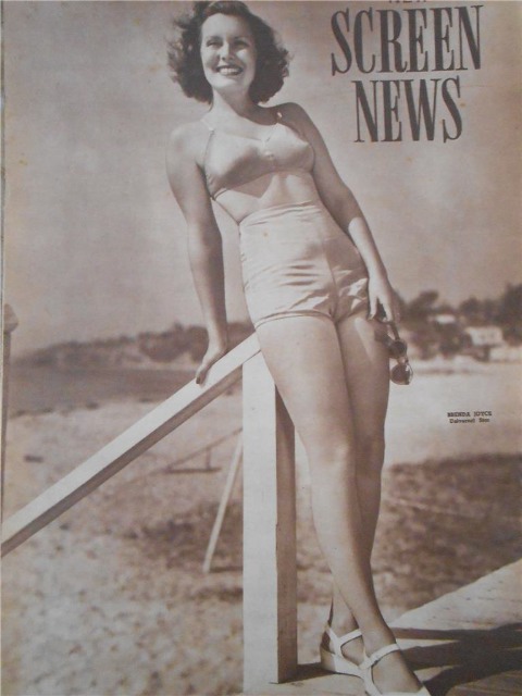 NEW SCREEN NEWS magazine side cover 5 April 1947