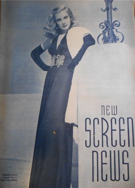 NEW SCREEN NEWS magazine side cover 30 May 1947