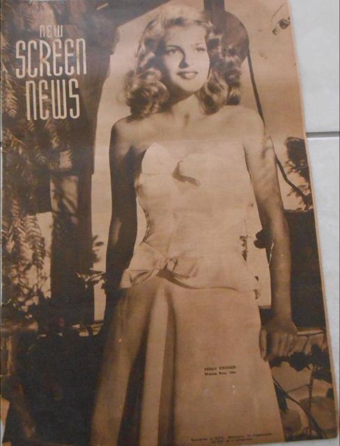NEW SCREEN NEWS magazine side cover 13 June 1947