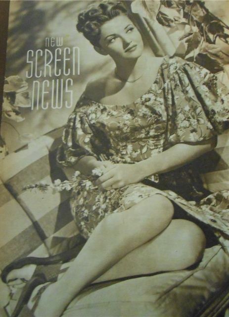 NEW SCREEN NEWS magazine side cover 11 July 1947