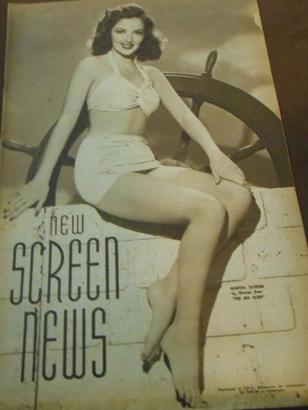 NEW SCREEN NEWS magazine side cover 24 October 1947