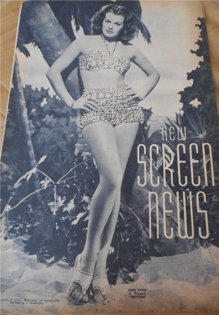 NEW SCREEN NEWS magazine side cover 31 October 1947
