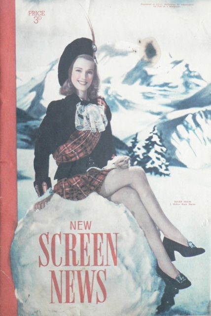 NEW SCREEN NEWS magazine side cover 26 December 1947