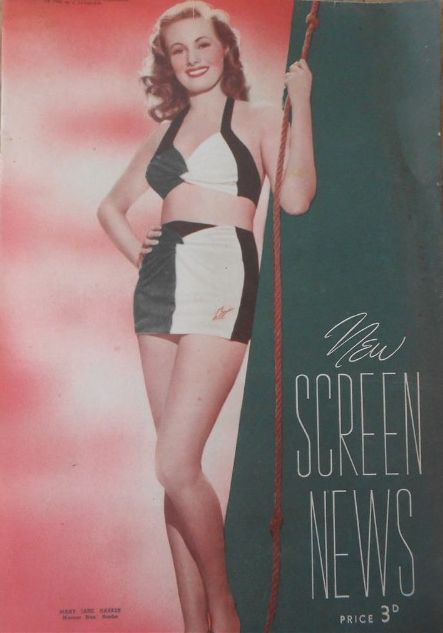NEW SCREEN NEWS magazine side cover 27 February 1948