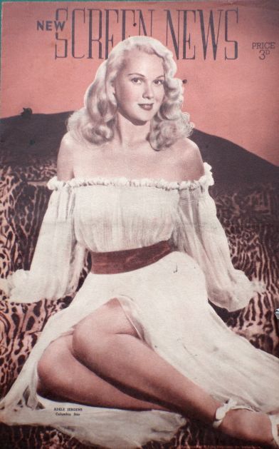NEW SCREEN NEWS magazine side cover 4 June 1948