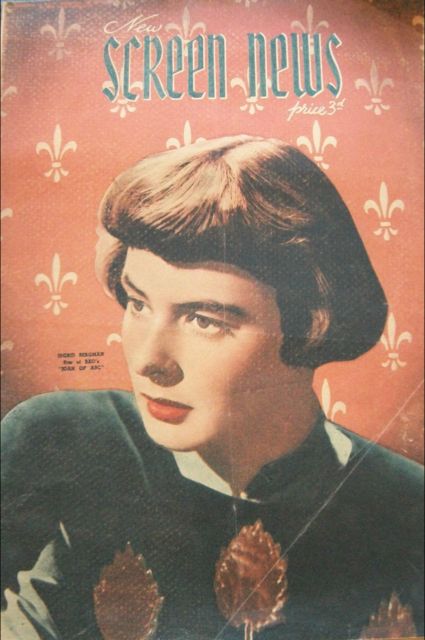 NEW SCREEN NEWS magazine side cover 1 July 1949