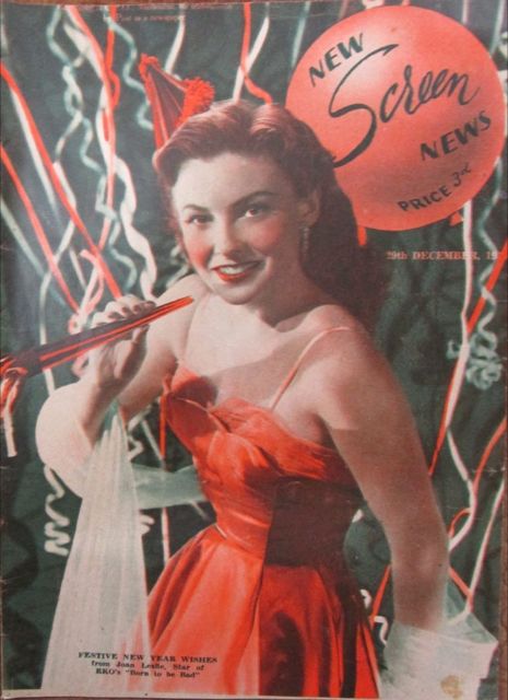 NEW SCREEN NEWS magazine side cover 29 December 1950