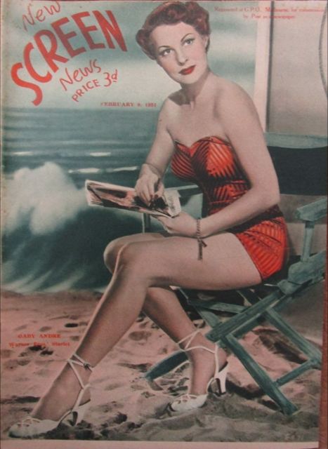 NEW SCREEN NEWS magazine side cover 9 February 1951