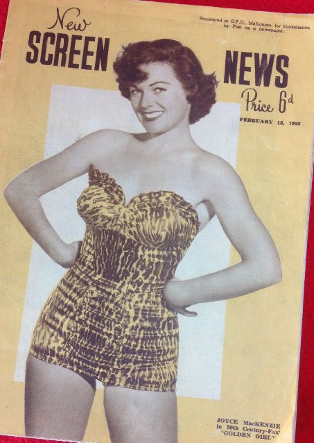 NEW SCREEN NEWS magazine side cover 15 February 1952