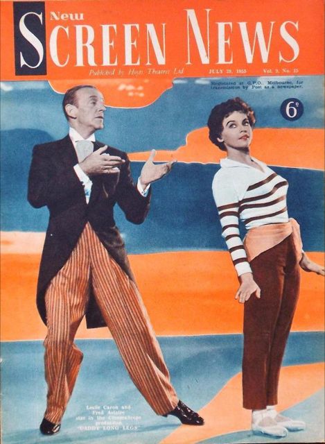 NEW SCREEN NEWS magazine side cover  Vol 9 No 15 29 July 1955