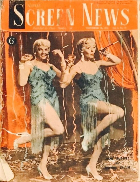NEW SCREEN NEWS magazine side cover  Vol 9 No  26 30 December 1955
