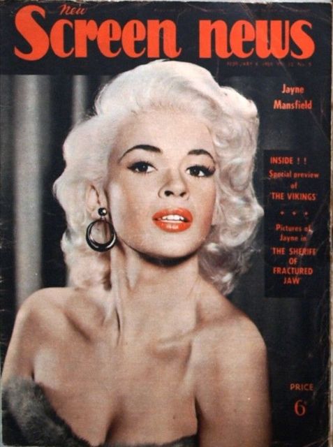 NEW SCREEN NEWS magazine side cover  Vol 13 No 3 6 February 1959