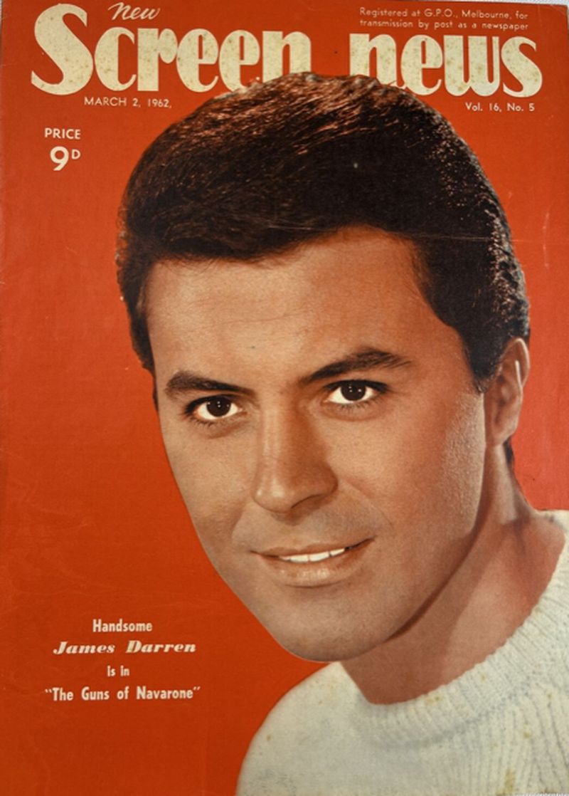 NEW SCREEN NEWS magazine side cover  Vol 16 No  5 2 March 1962