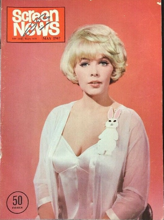 SCREEN NEWS (Singapore) magazine side cover  May 1967