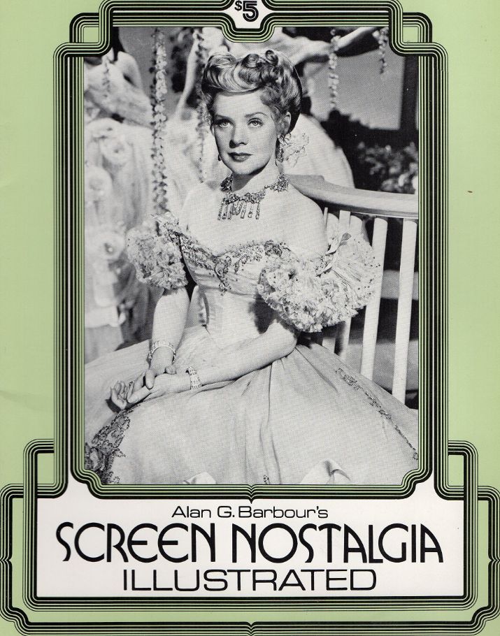 SCREEN NOSTALGIA ILLUSTRATED magazine side cover Issue 11   1975
