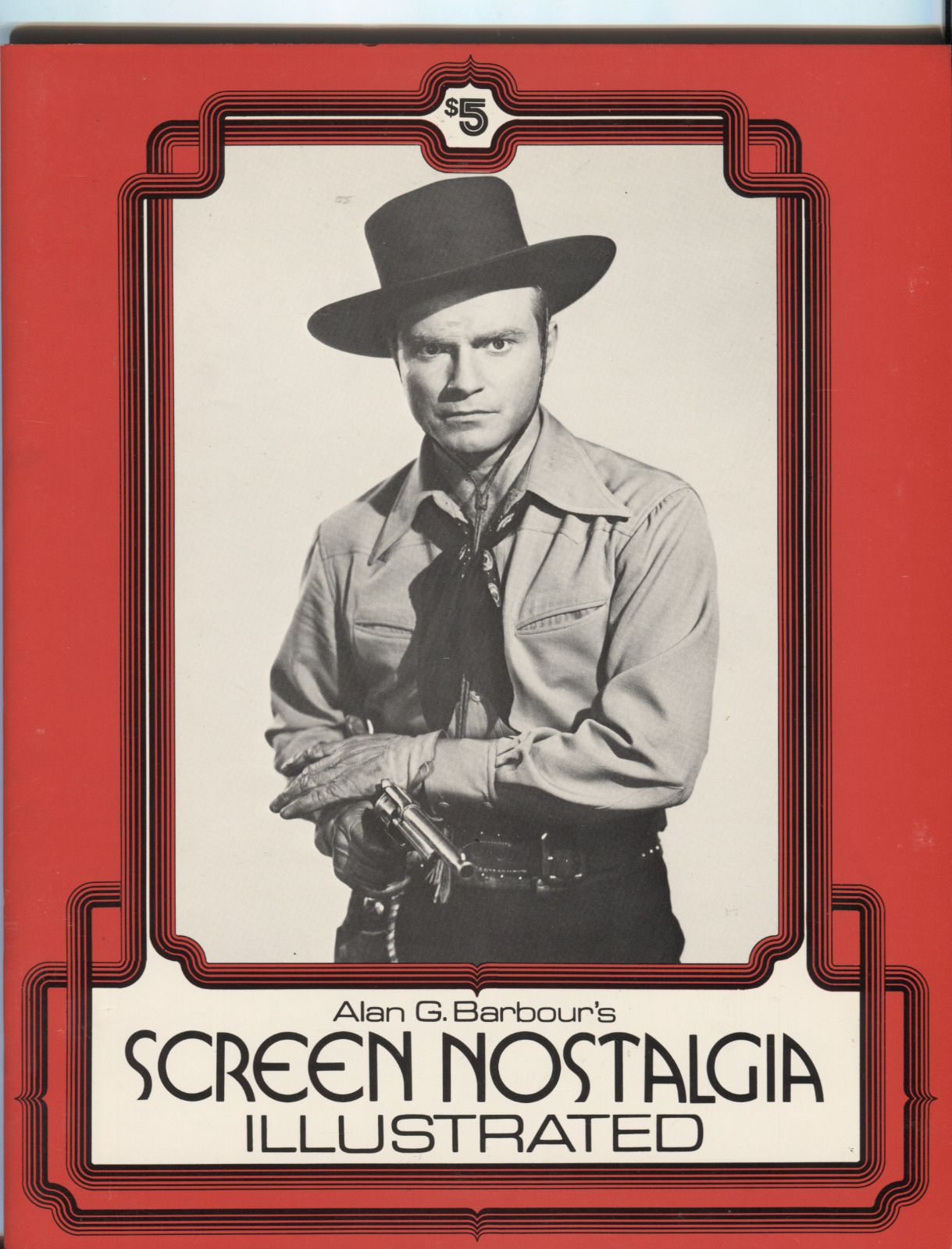 SCREEN NOSTALGIA ILLUSTRATED magazine side cover Issue 12   1975