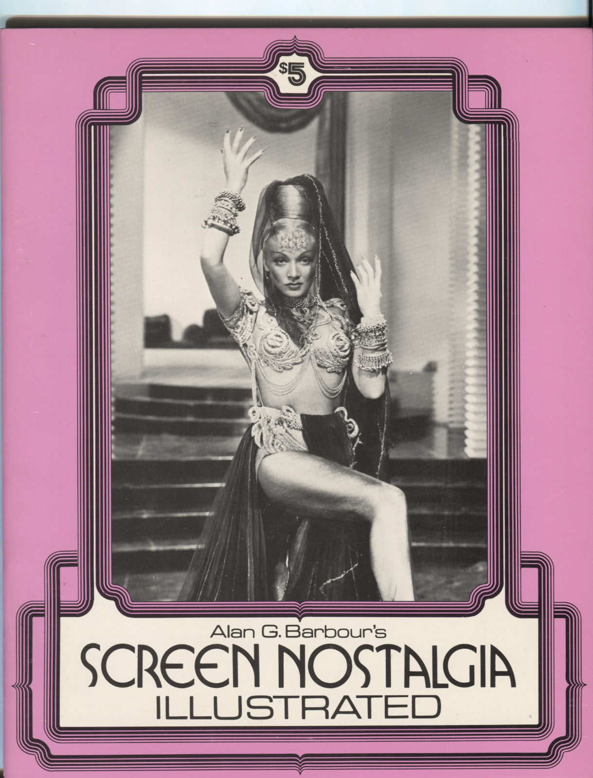 SCREEN NOSTALGIA ILLUSTRATED magazine side cover Issue 16   1975