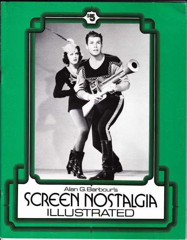 SCREEN NOSTALGIA ILLUSTRATED magazine side cover Issue 3   1975