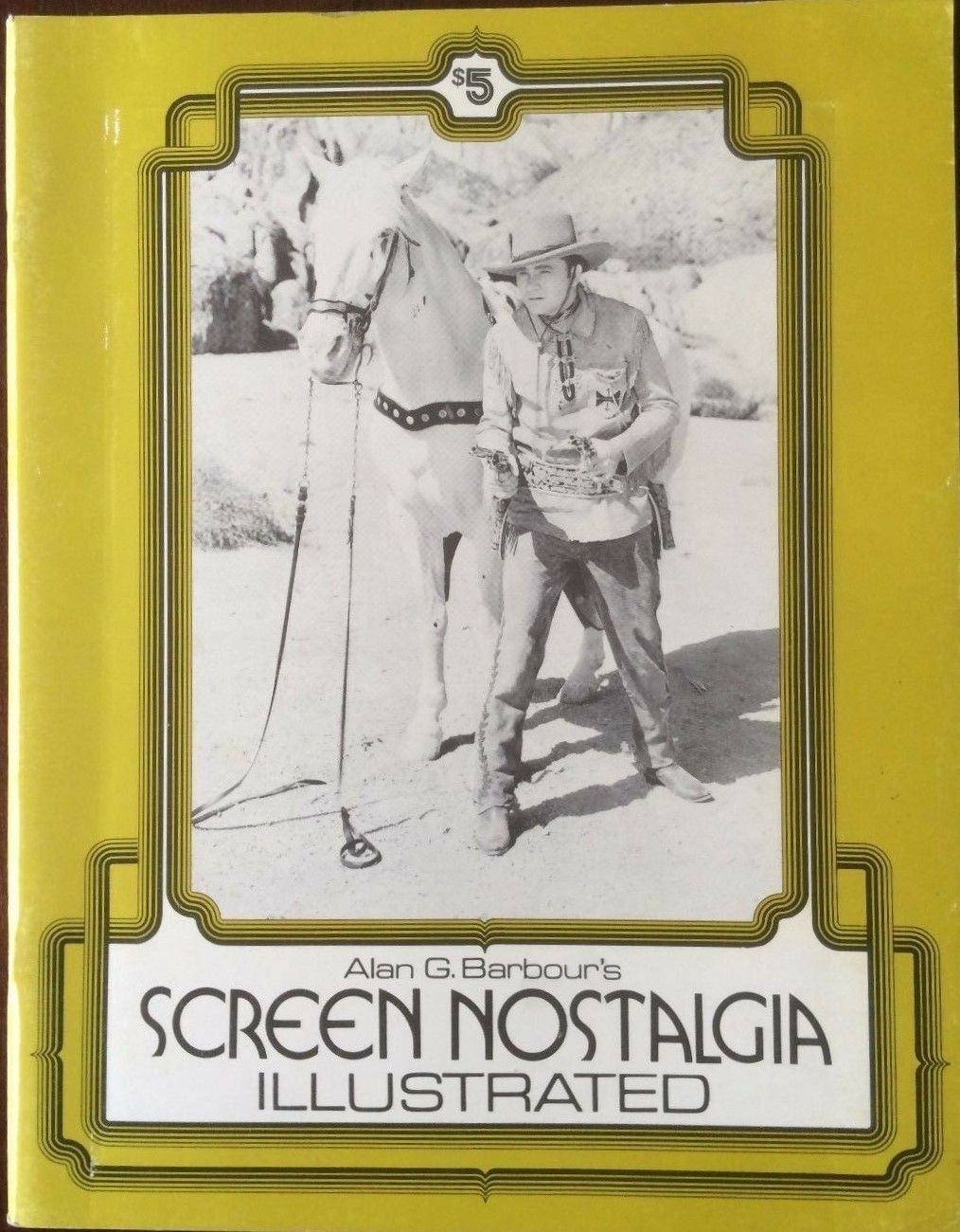 SCREEN NOSTALGIA ILLUSTRATED magazine side cover Issue 5   1975
