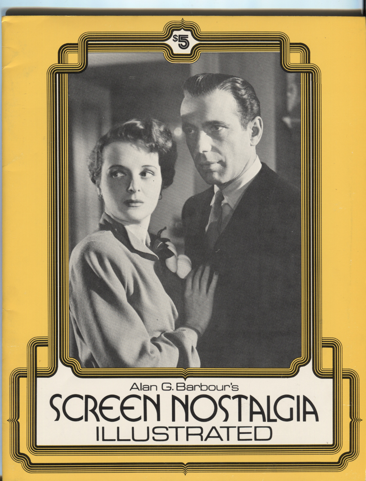 SCREEN NOSTALGIA ILLUSTRATED magazine side cover Issue 9   1975