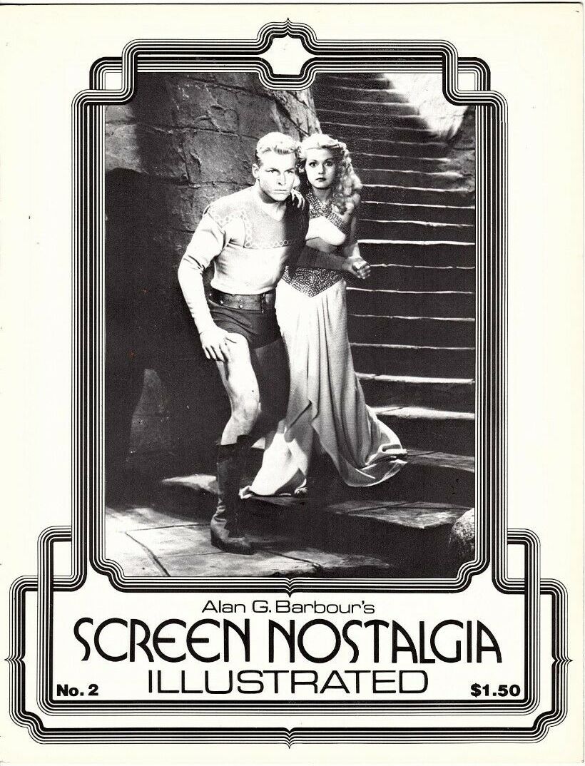 SCREEN NOSTALGIA ILLUSTRATED magazine side cover Issue 2   1983