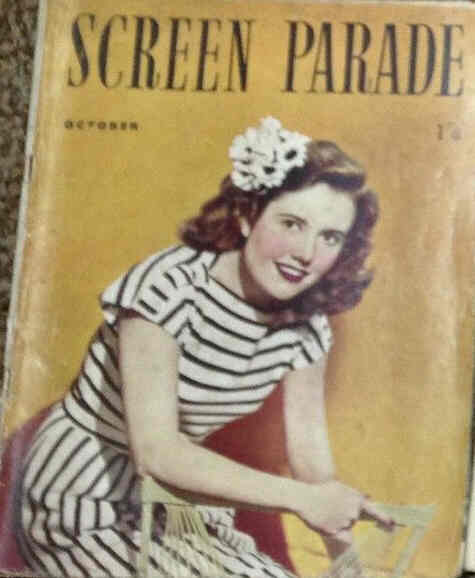 SCREEN PARADE magazine side cover October 1947