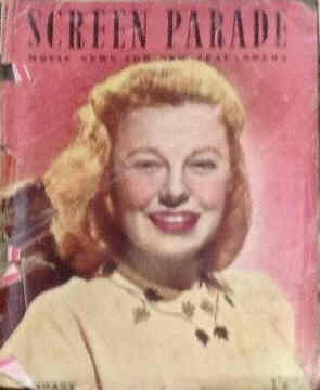 SCREEN PARADE magazine side cover January 1948
