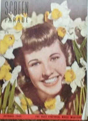 SCREEN PARADE magazine side cover October 1949