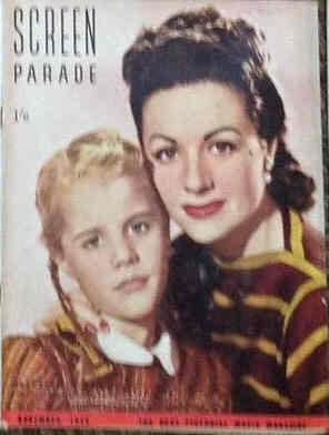 SCREEN PARADE magazine side cover November 1949