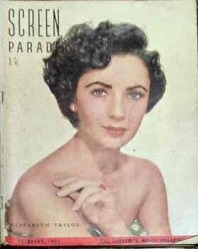 SCREEN PARADE magazine side cover February 1951